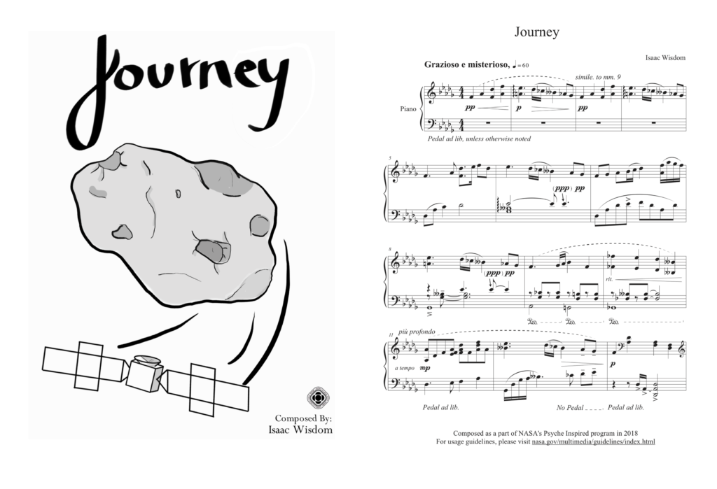 This is a screenshot of the sheet music composition entitled Journey.