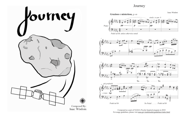 This is a screenshot of the sheet music composition entitled Journey.
